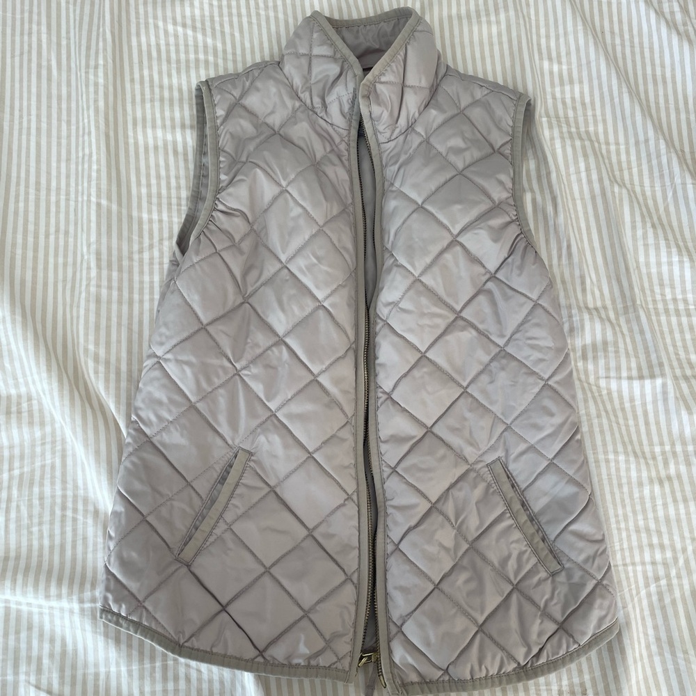 Old Navy Quilted Gray Vest